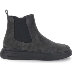 Stonefly Phoenix 5 Ανδρικά Chelsea Μποτάκια Suede Ανθρακί 221596-04Z