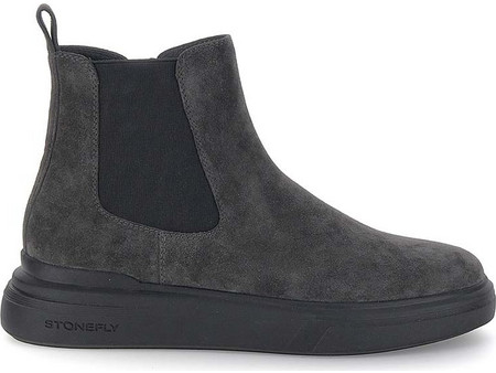 Stonefly Phoenix 5 Ανδρικά Chelsea Μποτάκια Suede Ανθρακί 221596-04Z