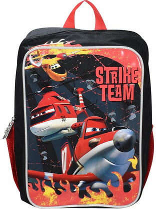 SunCe Plane Junior Σχολική Τσάντα Πλάτης Νηπιαγωγείου Μαύρη PLF-4525-MULTI