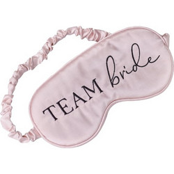 Team Bride Μάσκα Ύπνου Σατέν Ροζ