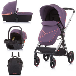Chipolino Elite Καρότσι Μωρού 3 σε 1 Purple