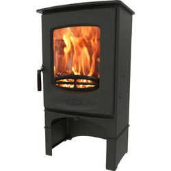Charnwood C-Eight Black Ατσάλινη Ξυλόσομπα Αερόθερμη 8kW