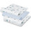 Interbaby Πάνες Αγκαλιάς Γαλάζιες Λευκές 70x55cm 3τμχ