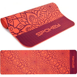 Spokey Mandala Στρώμα Γυμναστικής Yoga / Pilates Ροζ με Ιμάντα Μεταφοράς 183x61x0.4cm