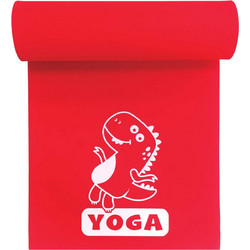 Orion Junior Στρώμα Γυμναστικής Yoga / Pilates Κόκκινο με Ιμάντα Μεταφοράς 173x50x0.6cm