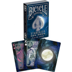 Bicycle Stargazer New Moon Τράπουλα Χάρτινη Μαύρη 1046541
