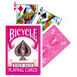 Bicycle Rider Back Τράπουλα Πλαστική Φούξια 1043335