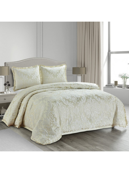 Liolios Home Σετ Πάπλωμα Υπέρδιπλο 240x250 Classico Cream 6719