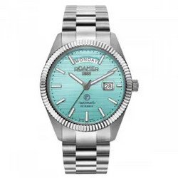 Roamer Primeline Ανδρικό Ρολόι Αυτόματο με Ασημί Μεταλλικό Μπρασελέ 981666410550
