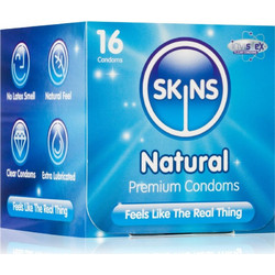 Skins Natural Προφυλακτικά Λεπτά με Γεύσεις & Λιπαντικό 12τμχ