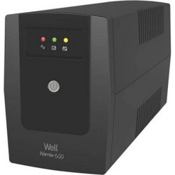 Well Warrior 650 UPS Line Interactive 650VA 390W με 2 Πρίζες Schuko