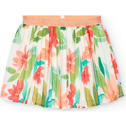Boboli Παιδική Φούστα Πλισέ Floral Σομόν Πολύχρωμη 721358-9647