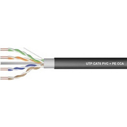 TOPELCOM U/UTP Cat.6 Καλώδιο Δικτύου Ethernet 1m Black 02.004.0069