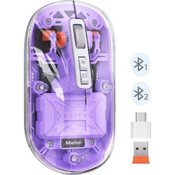 Meetion MT-BTM005 Ασύρματο Bluetooth Ποντίκι Purple
