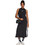 Adidas Essentials 3-Stripes Midi Καλοκαιρινό Αθλητικό Φόρεμα Μαύρο JE1208