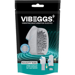 Vibeggs Naughty Nubs Masturbation Pocket Sleeve Αυνανιστήρι White