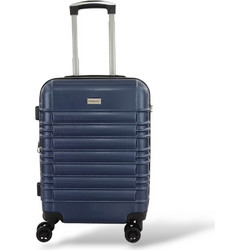 Forecast DQ2207C Βαλίτσα Καμπίνας 55x40x20cm με 4 Ρόδες Navy Μπλε