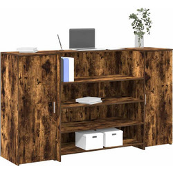 vidaXL Γραφείο Reception Ξύλινο με Βιβλιοθήκη 180x50x103.5cm 3324173