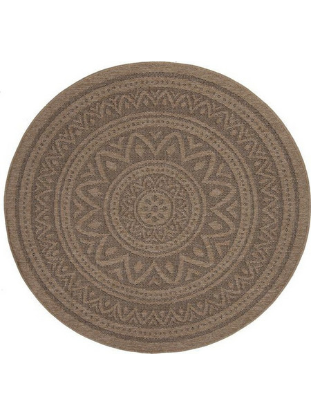 Royal Carpet Avanos Χαλί Στρογγυλό Καλοκαιρινό Γιούτα 200cm Black