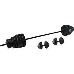 Tunturi 14TUSCL356 Ρυθμιζόμενοι Αλτήρες Σετ με Μπάρα 50kg