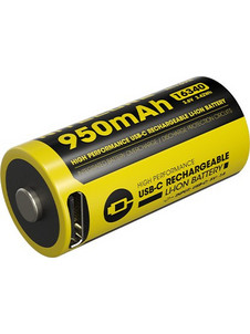 Nitecore NL169R RCR123A USB-C 950mAh 1τμχ