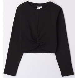 iDo Παιδικό Crop Top Μακρυμάνικο Μαύρο 4A851-0658