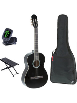 Gewa Concert Basic Plus Standard Bundle Black 4/4