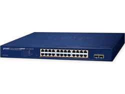 Planet GS-2210-24P2S Unmanaged L2 Switch με 24 Θύρες Ethernet 1000Mbps και 2 SFP θύρες