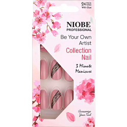 Niobe 12063 Almond Tips Νυχιών 24τμχ