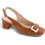 Blondie Γόβες Slingback Δερμάτινες με Χοντρό Χαμηλό Τακούνι Ταμπά 1014
