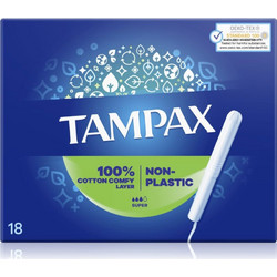 Tampax Super Ταμπόν με Απλικατέρ για Αυξημένη Ροή 3 Σταγόνες 18τμχ