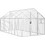 vidaXL Κλουβί Πτηνών Ασημί 400x179x185cm 3155797