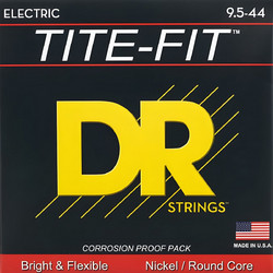 DR Strings Tite-Fit Half Σετ 6 Χορδές Ηλεκτρικής Κιθάρας Nickel Plated Steel 10-44"