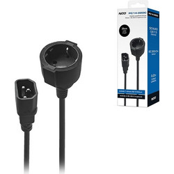 NOD PC14-020C Προέκταση Καλωδίου Τροφοδοσίας Schuko to IEC C14 0.2m