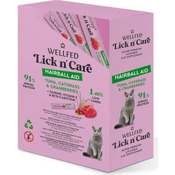 Wellfed Lick n' Care Adult Hairball Aid with Tuna, Catgrass & Cranberries 360gr