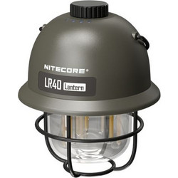 Nitecore L Series LR40 Επαναφορτιζόμενο Φανάρι Led για Camping με Power Bank 100lm Πράσινο