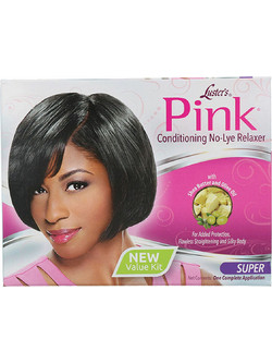 Luster Pink Relaxer Kit Super Conditioner για Επανόρθωση