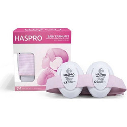 Haspro Baby Βρεφικές Ωτοασπίδες 1τμχ Ροζ