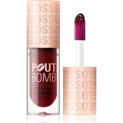 Makeup Revolution Pout Bomb Jelly Berry Mauve Plumping Lip Gloss 4.6ml
