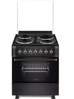 Calfer Gas F6TX04E6-MBL Κουζίνα Ηλεκτρική 53lt με Εμαγιέ Εστίες 60cm