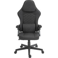 Deltaco DC130 Καρέκλα Gaming Υφασμάτινη με Ρυθμιζόμενα Μπράτσα Μαύρη