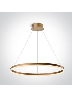 one light Κρεμαστό Φωτιστικό Οροφής Μονόφωτο LED με Θερμό Λευκό Φως 63144B-BS-W