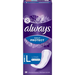 Always Daily Protect Long Σερβιετάκια για Ελαφριά Ροή 3 Σταγόνες 28τμχ
