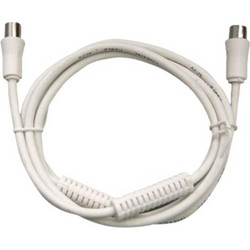 GSC Καλώδιο Κεραίας Coax Male to Coax Female 2.5m White 002601351