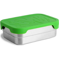 ECOlunchbox Splash Box Δοχείο Φαγητού Μεταλλικό 1.18lt Πράσινο Ασημί