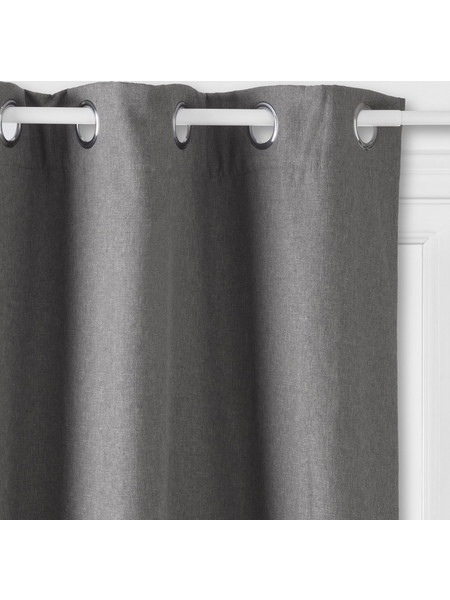 Atmosphera Κουρτίνα Παραθύρου με Τρουκς 140x260 Tim 146347L Grey