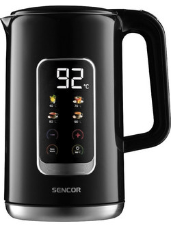 Sencor SWK 0951BK Ανοξείδωτος Βραστήρας 1.7lt 2200W με Ρύθμιση Θερμοκρασίας