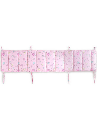 Rythmos Pop Hearts Πάντα Κούνιας Ροζ 43x200cm