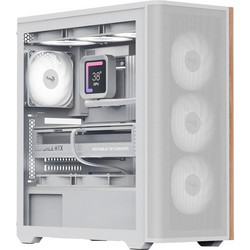 Aerocool D501A V2 White Gaming Midi Tower Κουτί Υπολογιστή με Πλαϊνό Παράθυρο