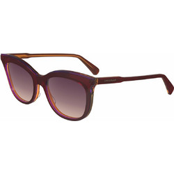 Longchamp LO738S 681 Γυναικεία Γυαλιά Ηλίου Στρογγυλά Κοκάλινα Καφέ με Καφέ Φακό